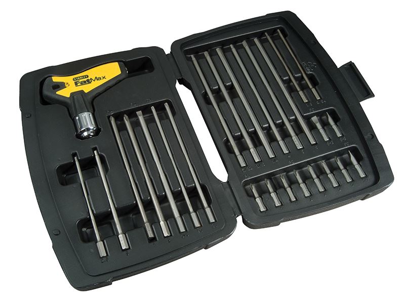 STANLEY� 0-79-153 FatMax� T-Handle Ratchet Power Key Set, 27 Piece