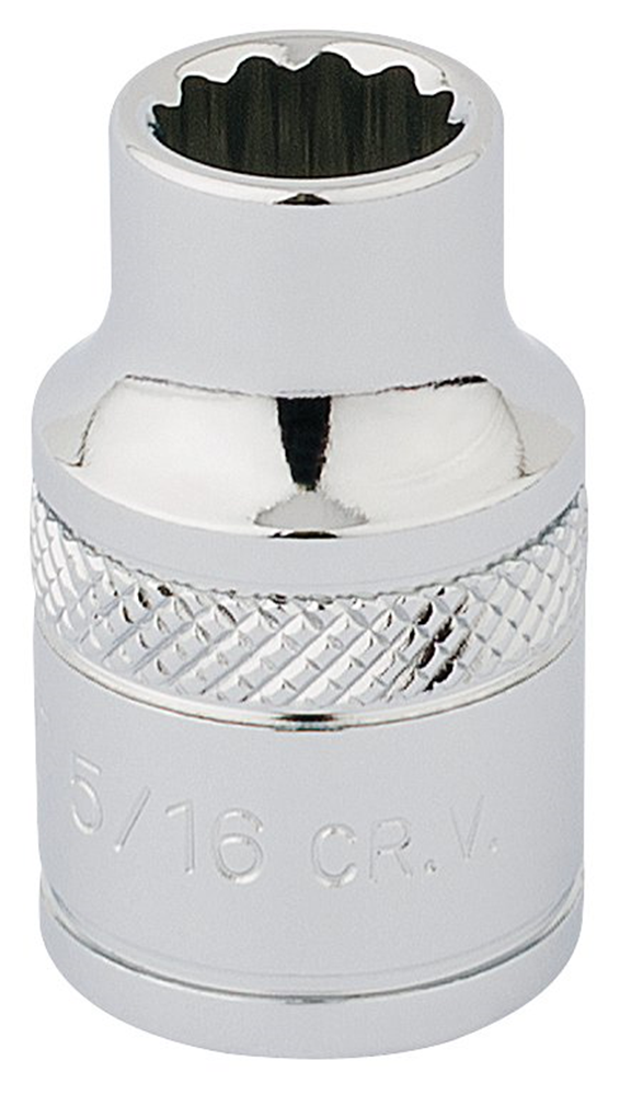 Draper 5/16 12PT.HI-TORQ SOCKET-3/8SD 49016 3/8" Sq. Dr. Imperial Sockets (Polished Chrome)