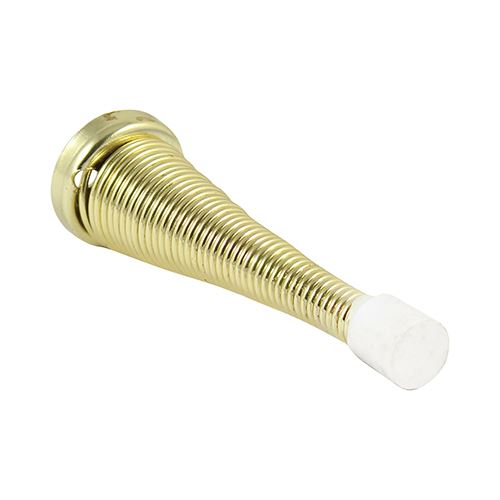 TIMCO Spring Door Stop - Brass 78 x 24 Pack 2