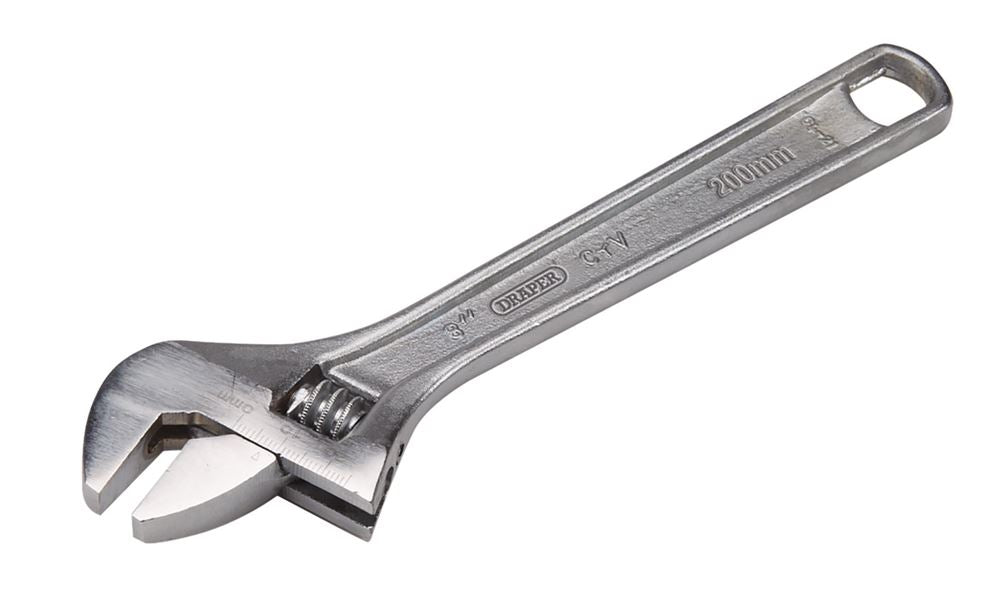 Draper 200MM ADJUSTABLE WRENCH 70396 Adjustable Wrenches