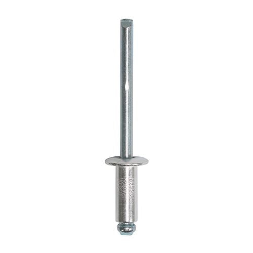 TIMCO Rivets Dome Head Aluminium 4.8 x 12 Pack 500