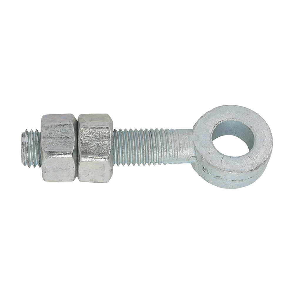 TIMCO Adjustable Gate Eyes - Zinc M12 x 100 Silver Pack 1