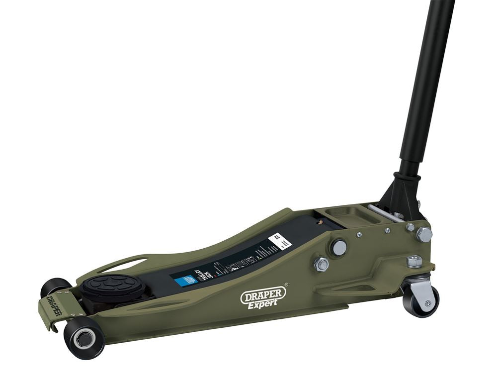 Draper 3T TROLLEY JACK GP 23817 23817 Professional Low Profile Fast Lift Garage Trolley Jacks, 3 Tonne