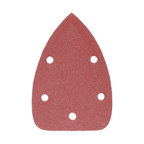 TIMCO Detail Sanding Pads P120 95 x 136mm Red Pack 5