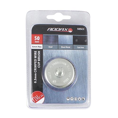 TIMCO Drill Crimp Wire Cup Brush 50mm Pack 1