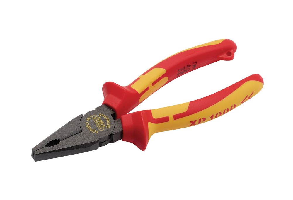 Draper 160MM COMBI PLIERS (TETHERED) 99061 99061 VDE Combination Pliers