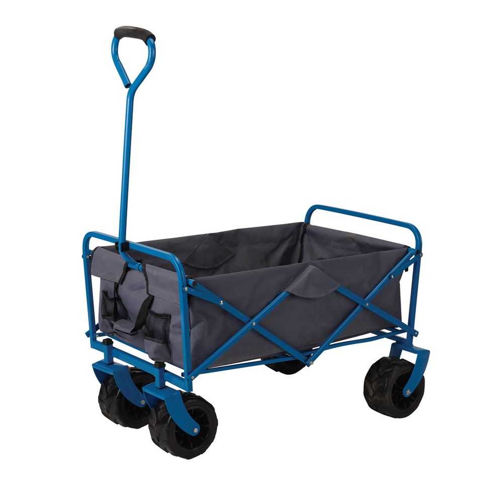 03217 Draper Foldable Cart with Large Wheels, 80kg FCLW Waste Collection, Composting and Tidying W 980 x H 560 x D 620mm Professional Trade DIY Work
