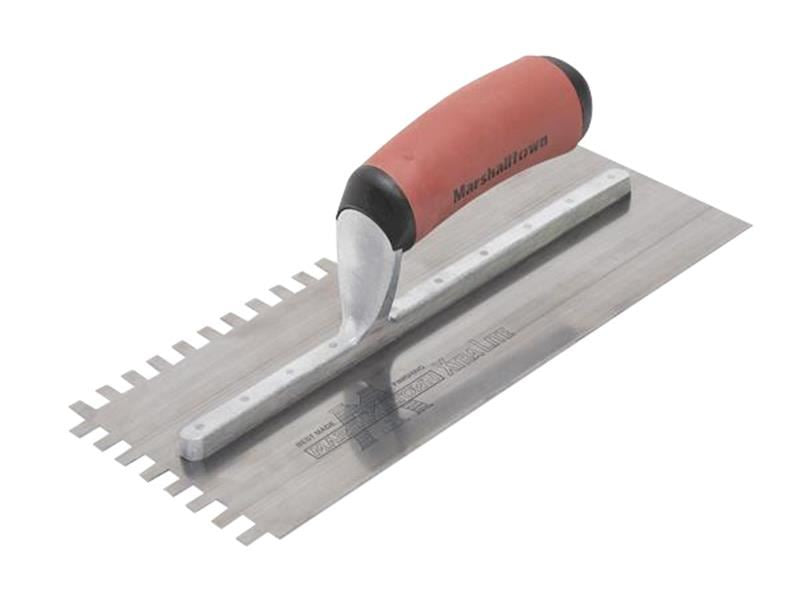 M/T 6mm Stainless Steel Square Notched Trowel DuraSoft Handle