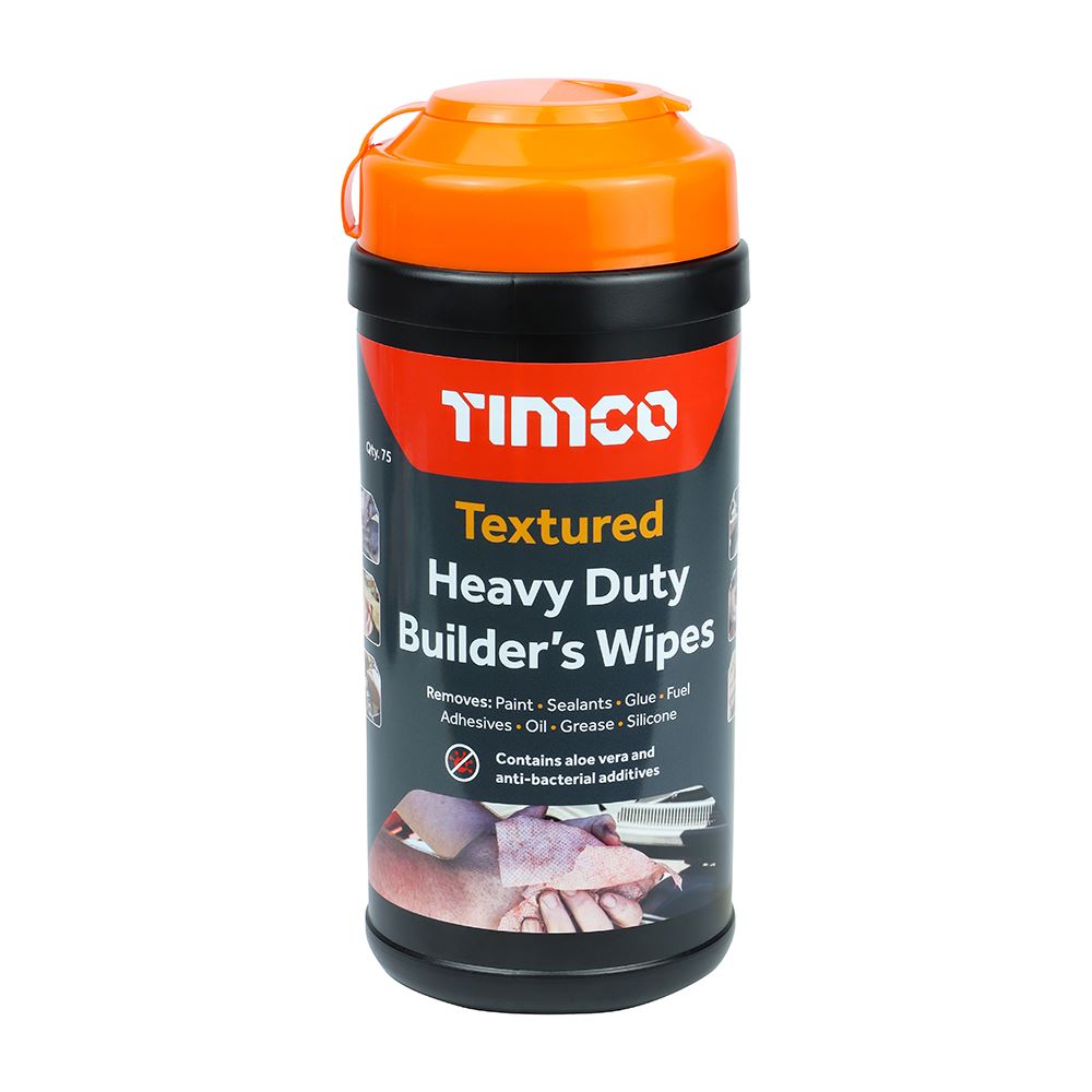 TIMCO Textured HD Builders Wipes 75 Wipes Red Pack 75