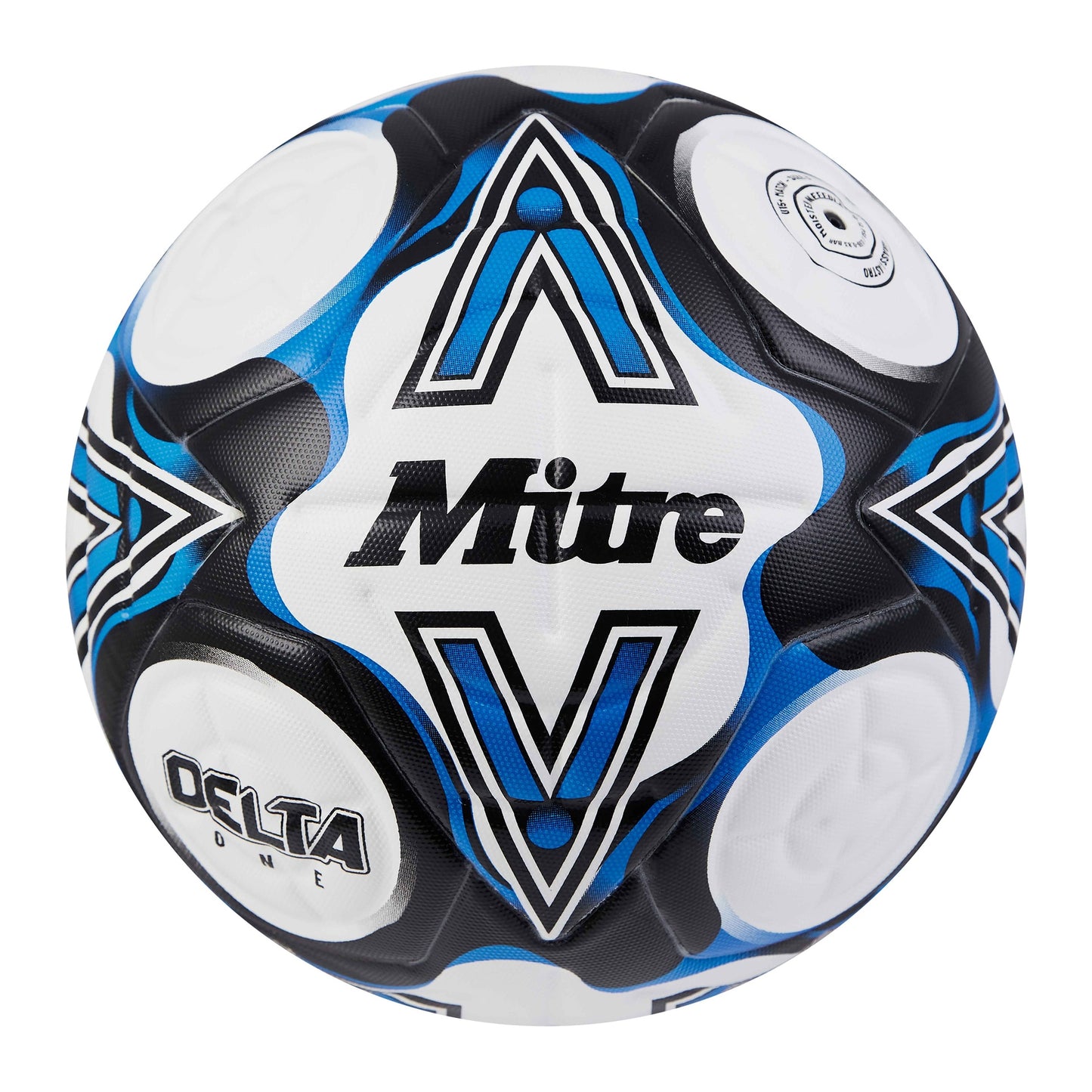 Mitre Delta One Football - 4 - White/Black/Blue