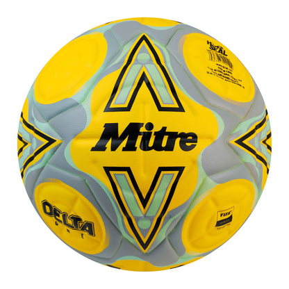 Mitre Delta One Football - 5 - Yellow/Black/Grey