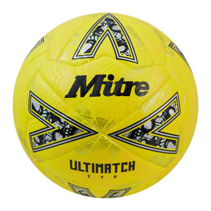 Mitre Ultimatch Evo Football - 4 - Fluo Yellow/Yellow/Gold