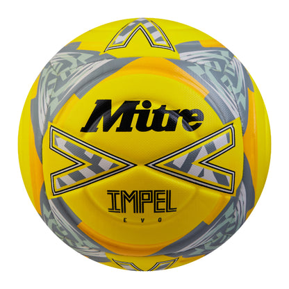 Mitre Impel Evo Football - 4 - Yellow/Black/Grey