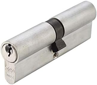 5 Pin 80mm Euro Double Cylinder Door Lock Zoo Hardware (Satin Chrome)