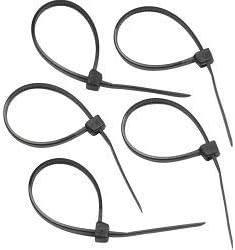 Securlec Black Cable Ties 4.5mm x 300mm Pack 100
