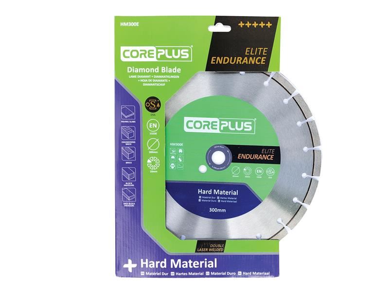 CorePlus CORDBHM300E HM300E Elite Hard Material Turbo Diamond Blade 300mm