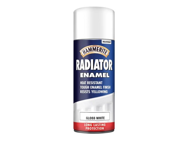 Hammerite 5084780 Radiator Enamel Aero Gloss White 400ml
