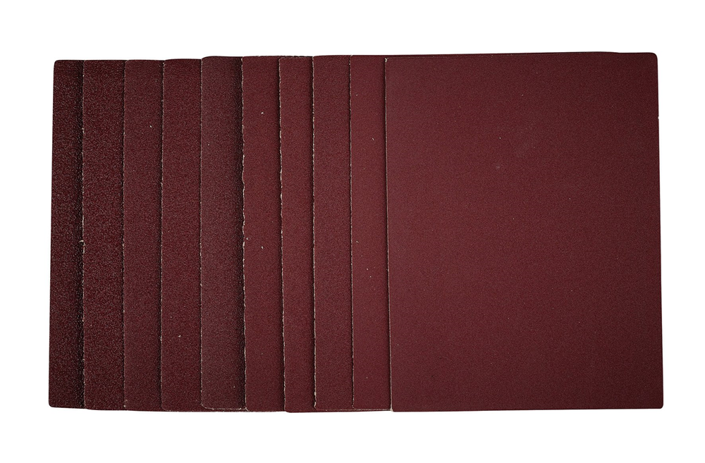 Draper SANDING SHEET 115X150MM ASSRT 54824 54824 1/4 Sanding Sheets, 115 x 150mm (Pack of 10)