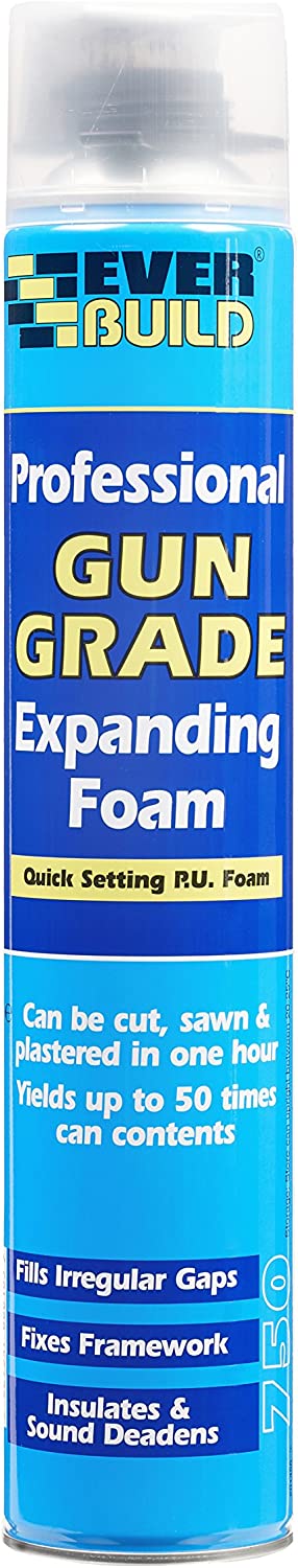 EVERBUILD 750ml Professional Quick Setting Gun Grade Expanding Foam Filler