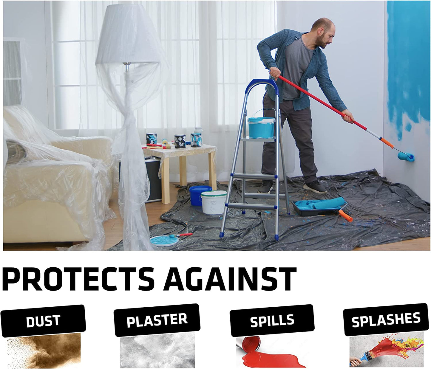 Everbuild DUST Cotton Dust Sheet 3.6 x 2.7m