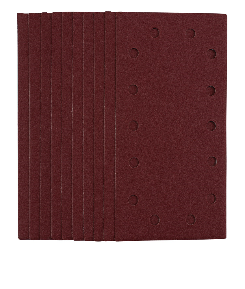 Draper SANDING SHEET 115X230MM 120G 55864 55864 1/2 Sanding Sheets with Hook and Loop, 115 x 230mm (Pack of 10)
