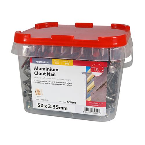 TIMCO Clout Nail - Aluminium 50 x 3.35 Pack 1