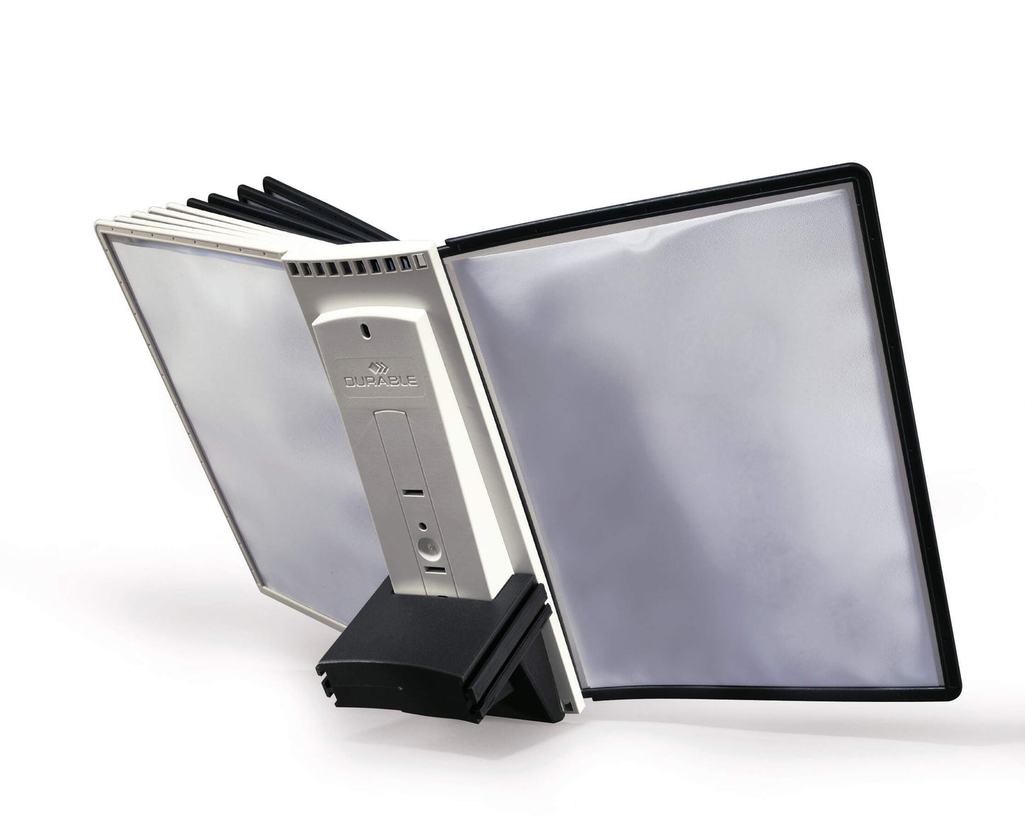 Durable SHERPA TABLE Extension Set | Module and 10 Panels | A4 Black & Grey