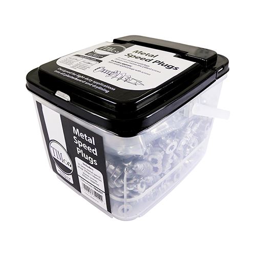 TIMCO Metal Speed Plug with Screws 31.5mm Silver Pack 300