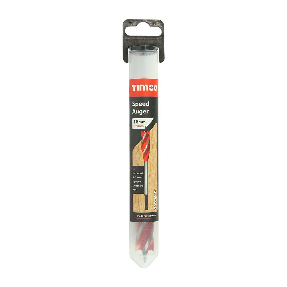 TIMCO Hex Shank Speed Auger Bit 16.0 x 159 Pack 1