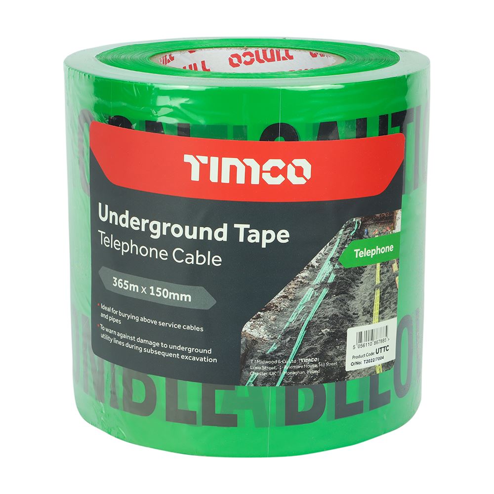 TIMCO Underground Tape - Tele Cable nan 365m x 150mm Pack 1.0