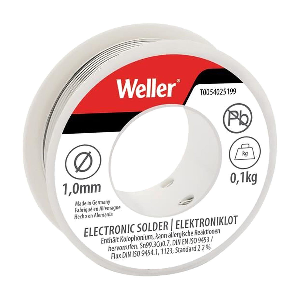 WEL EL99/1-100 Lead-Free Solder 1.0mm 100g