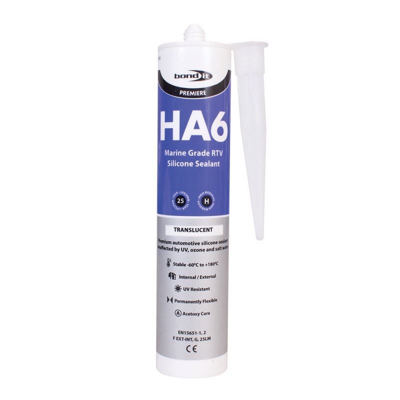 Bond It HA6 Marine Grade Aquarium Silicone Sealant 310ml – All Colours for Fish Tanks, Vivariums, Terrariums and Marine Sealing