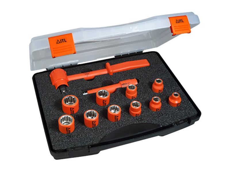 ITL Insulated 1/2in Drive Socket Set, 12 Piece