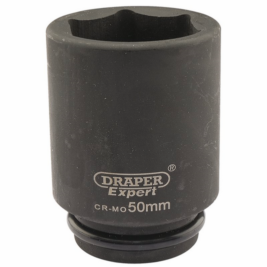 DRAPER 05081 - Expert 50mm 3/4" Square Drive Hi-Torq&#174; 6 Point Deep Impact Socket