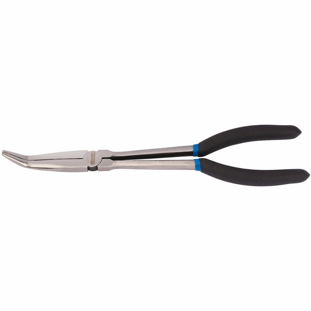 Draper RADIO PLIER LONG REACH ANGLED 69286 280mm Bent Nose Long Reach Long Nose Pliers