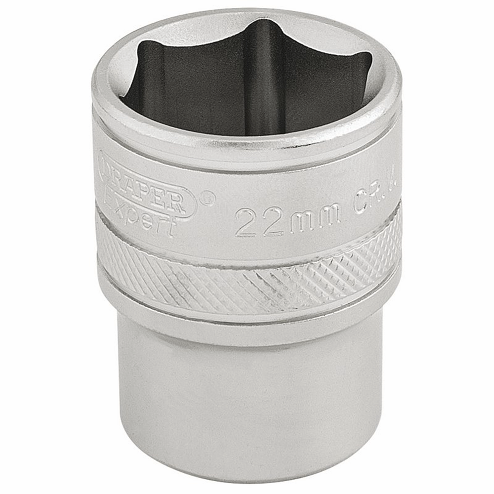 DRAPER 16613 - 1/2" Sq. Dr. 6 Point Metric Socket (22mm)