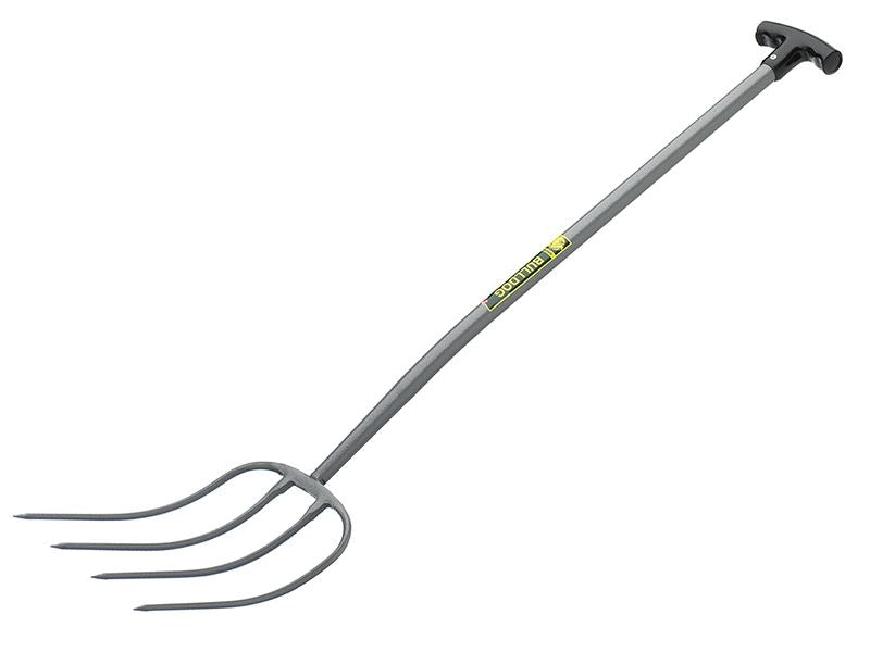 Bulldog BMFT All-Metal 4-Prong Manure Fork T-Handle