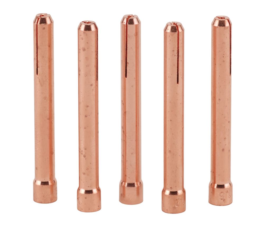 Draper 1.6MM COLLET FOR TIG TRCH PK5 98450 Collet, 16mm for Stock No. 70087 and 57096 (Pack of 5)