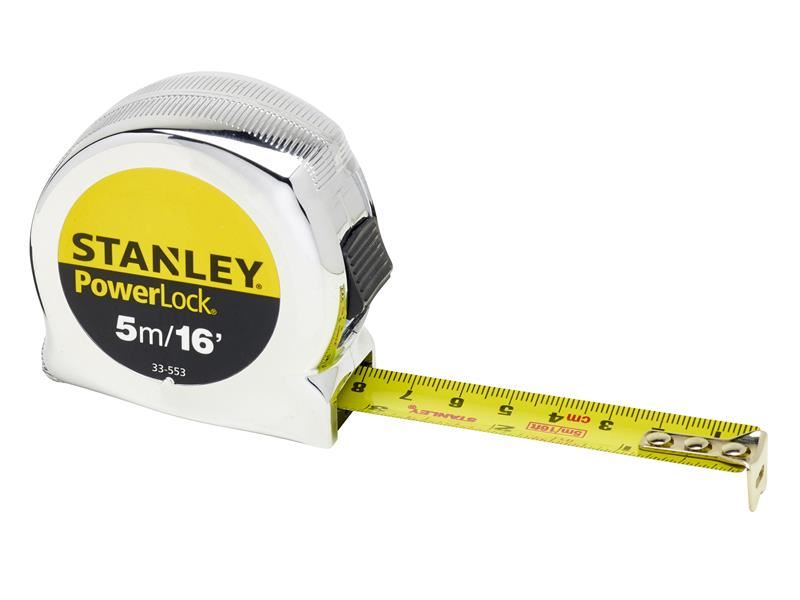 STANLEY� 0-33-553 PowerLock� Classic Pocket Tape 5m/16ft (Width 19mm)