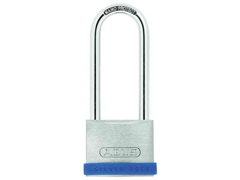 ABUS 80886 40mm Silver Rock� 5 Padlock Long Shackle 63mm