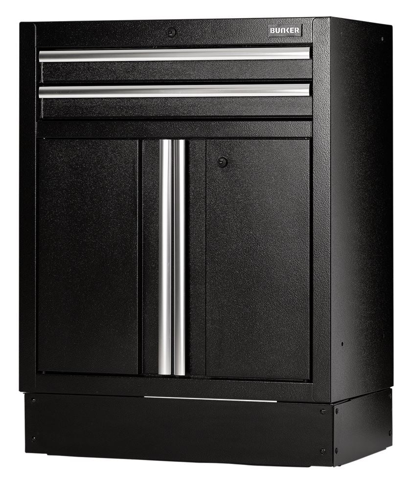 BUNKER Modular Floor Cabinet, 2 Drawer, 2 Door, 680mm