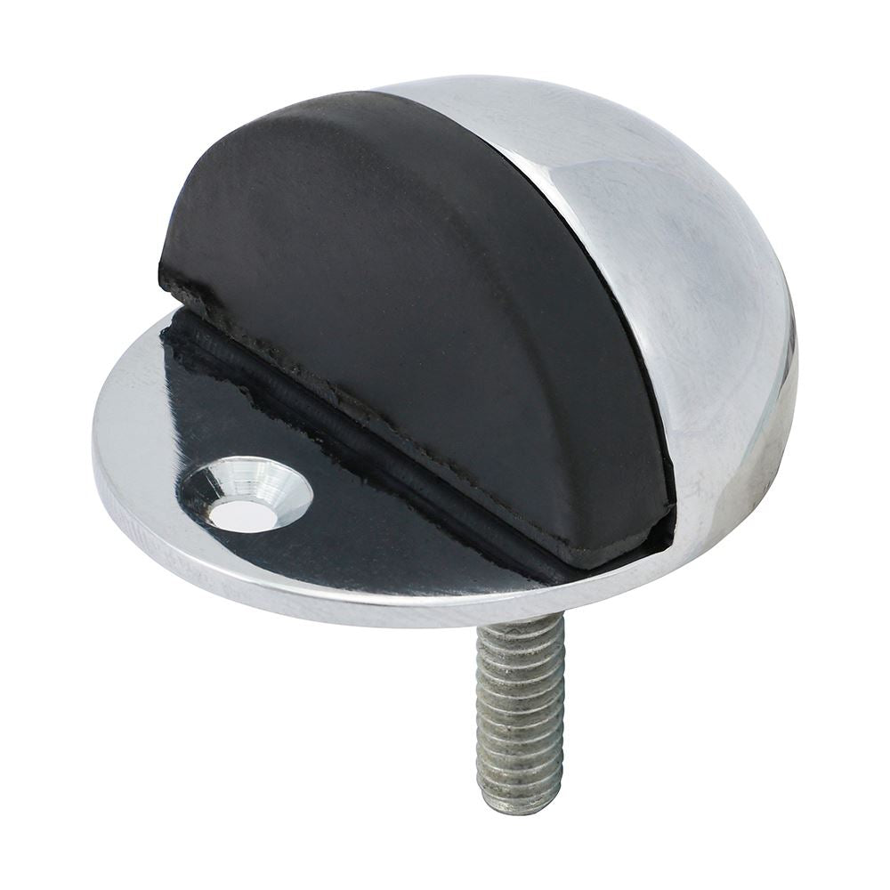 TIMCO Oval Door Stop Pol. Chrome 47mm Pack 1