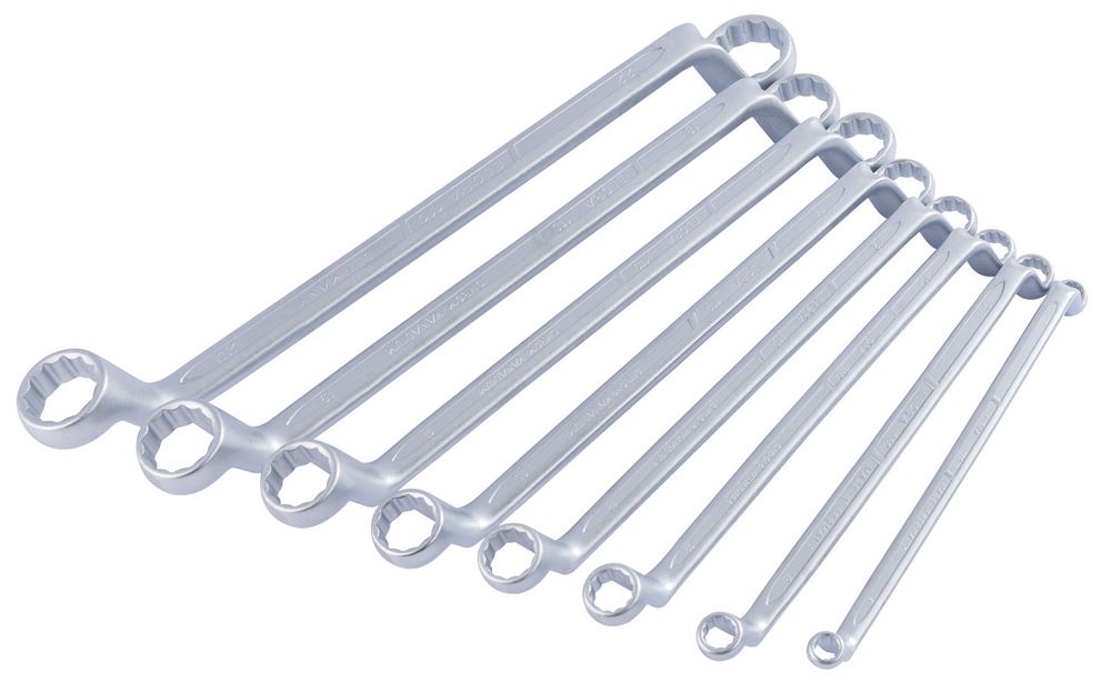 Draper 6-22MM RING SPANNER SET D/E 05567 Deep Crank Metric Ring Spanner Set (8 Piece)