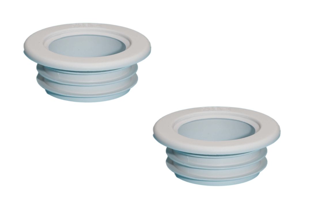 PIPESNUG 40MM SOLV WELD; WHITE (2 PK)