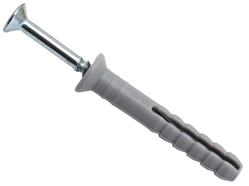 MAM Nylon Hammer-In Fixing 6 x 40mm (150)