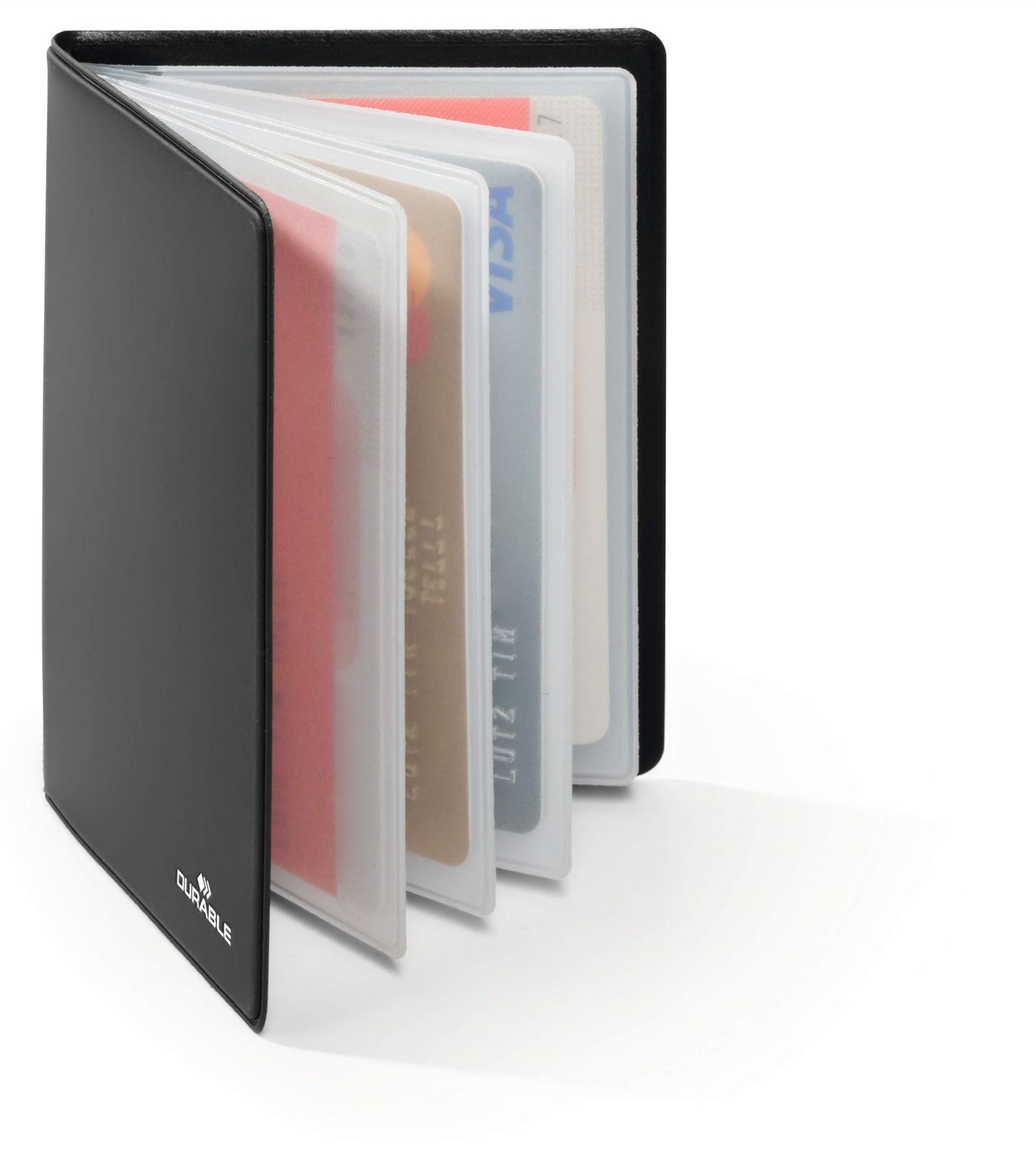Durable RFID Secure Credit Card Wallet Sleeve Holder for 8 Cards, Charcoal