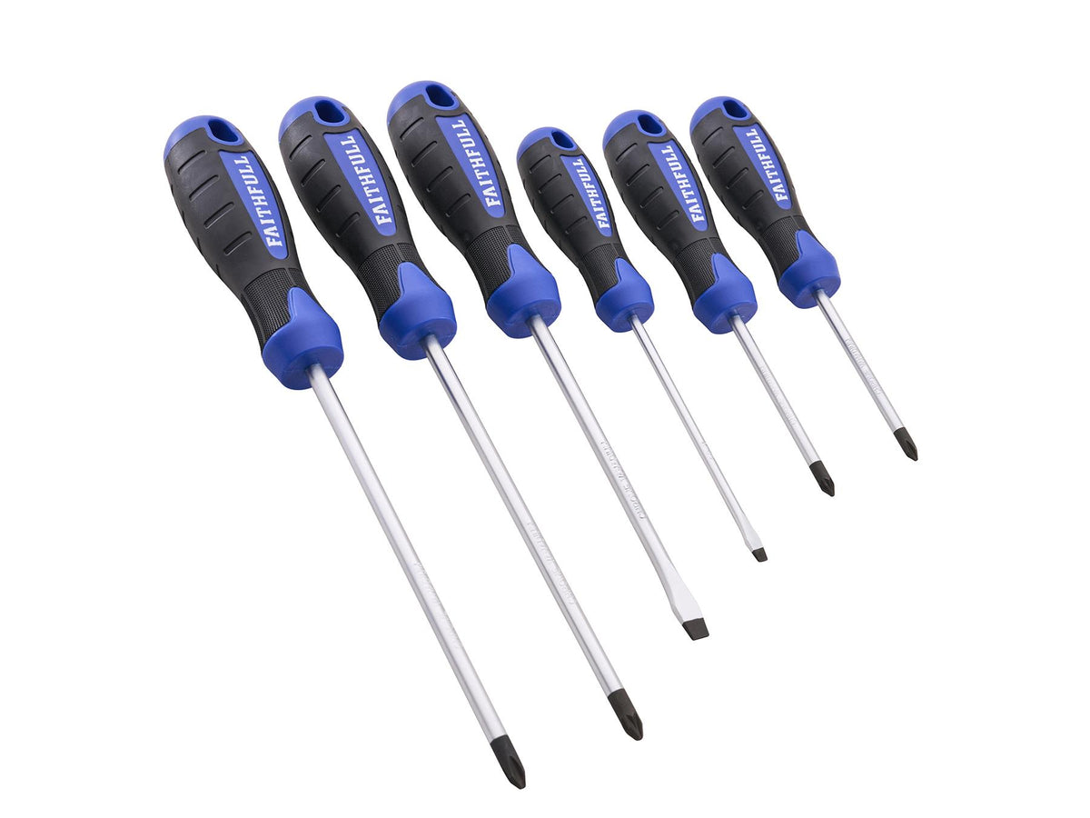 Faithfull 6 Piece Soft Grip Screwdriver Set