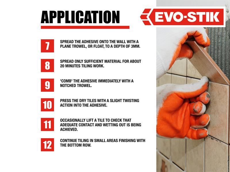EVO-STIK 30811581 Instant Grab Wall Tile Adhesive 1 litre
