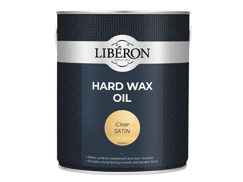 Liberon 104469 Hard Wax Oil Clear Satin 2.5 litre