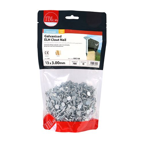 TIMCO Clout Nail ELH - Galvanised 13 x 3.00 Pack 1